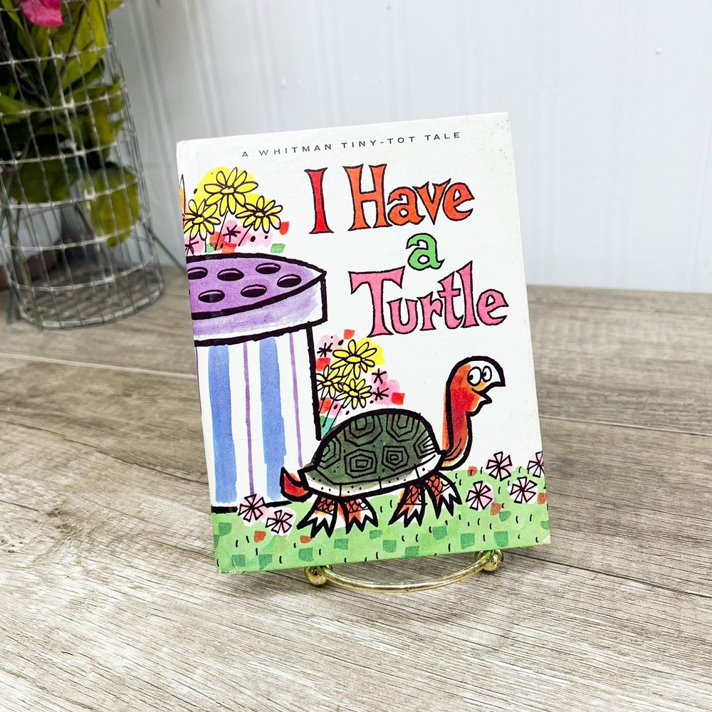 Vintage 1966 Whitman Tiny-Tot Tale I Have a Turtle Book Kathy Bing RJ Davidson